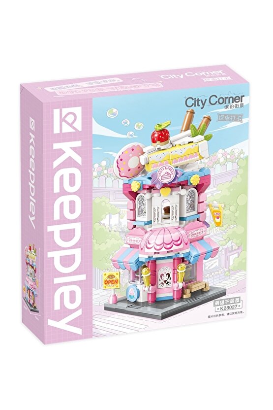Mikro Blok Kapkek Dükkanı 350 Parça - Lego Setleri - Keeppley Mini Lego - Cup Cake Lego - Keeppley L