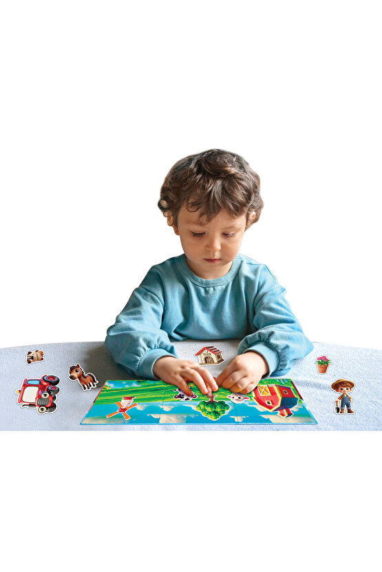 Magnetli Çiftlik Seti - Magnetli Farm Set - Magical Magnet - Çiftlik Oyunu - Hayvanlı Magnetler - Ha