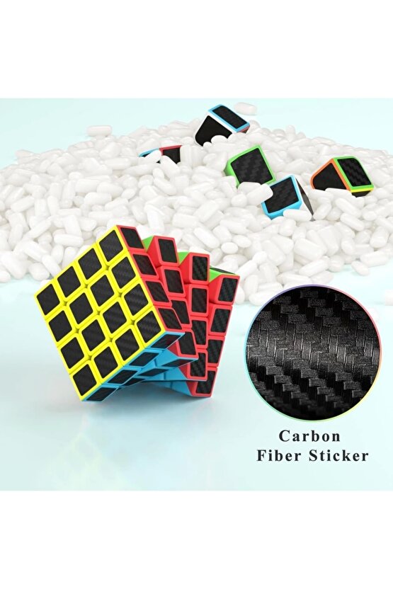 Orijinal MoYu Fiber Karbon 4x4 Küp - Moyu Speed Cube - Moyu Fiber Karbon 4x4 Zeka Küpü - Zeka Küpü -