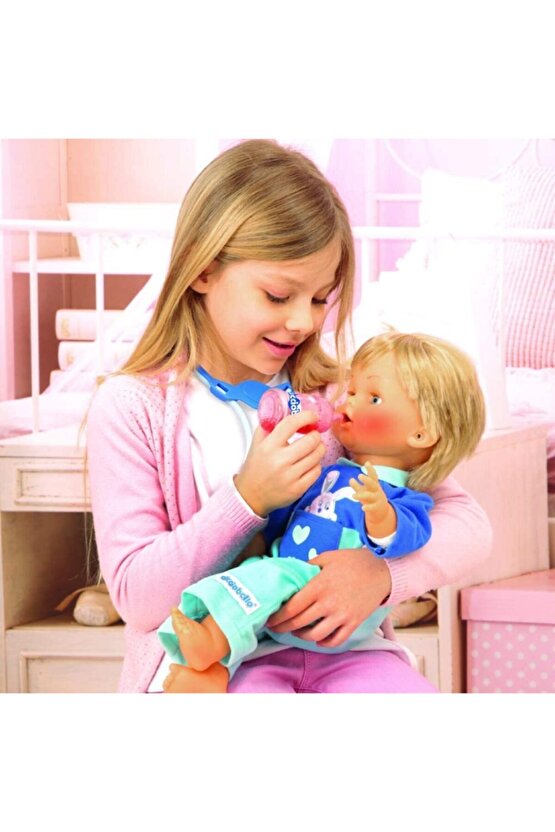 Çok Hastayım | 42 cm Hasta Et Bebek + Doktor Aksesuar Seti | Yanakları Kızaran Bebek