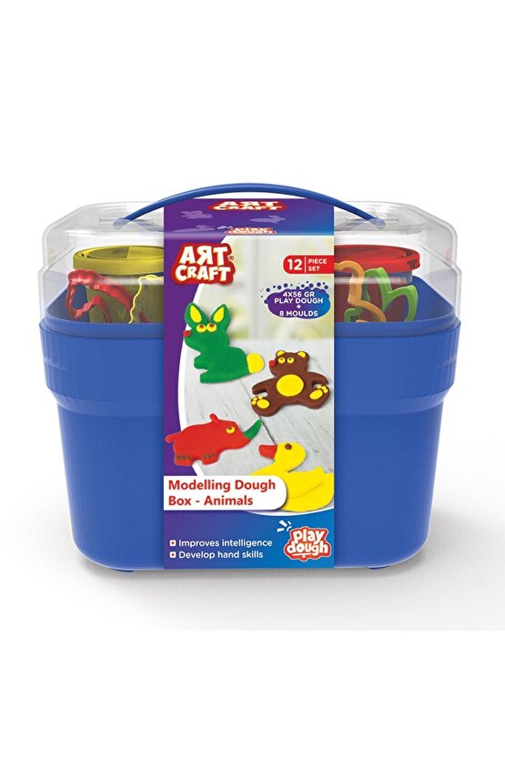 Hayvanlar Oyun Hamuru Sepeti - Oyun Hamuru Seti - Hamur Setleri - Hamur Kalıpları