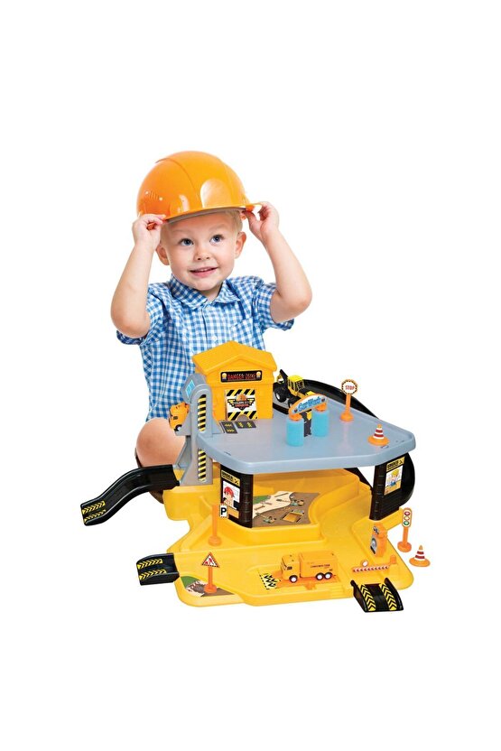Şantiye Garaj Seti - Otopark Seti - Araba Seti - Hotwheels Seti - Istasyon