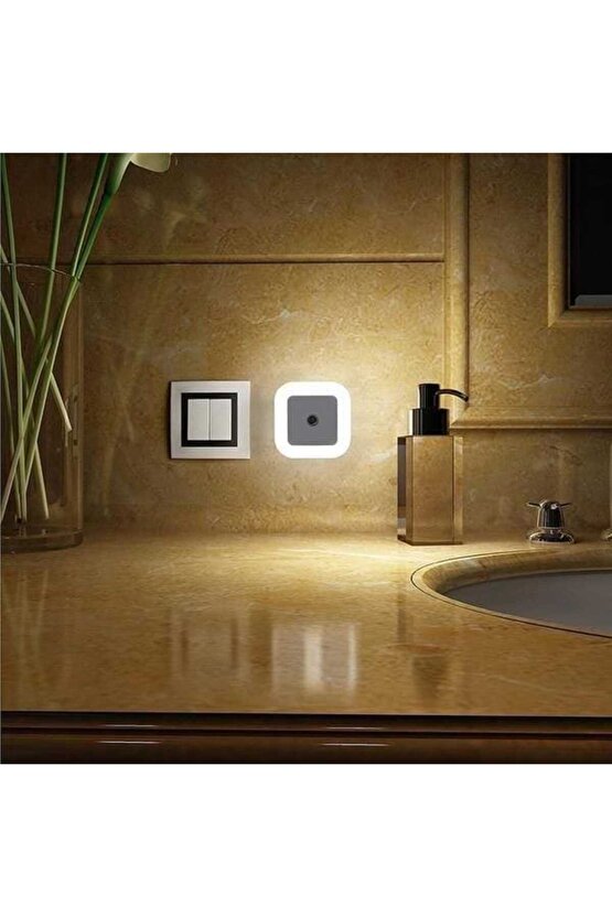Fotoselli Led Gece Lambası, Gece Otomatik Yanar, Gündüz Söner 1 Watt Gece Lambası