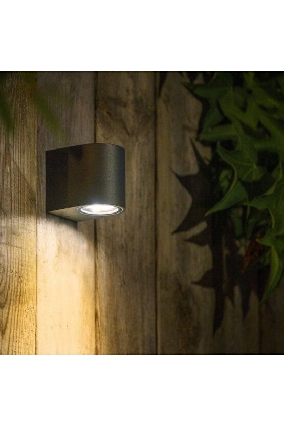 10 Watt Günışığı Led Ampul Dahil, Bahçe, Teras Duvar Aydınlatma Apliği, Set Üstü Dekoratif Aplik