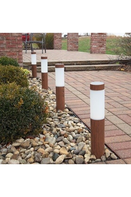 41 Cm Bakır Eskitme E27 Duylu Bahçe Duvar, Çim, Yürüyüş Yolu Armatürü, Dekoratif Set Üstü Kule Aplik