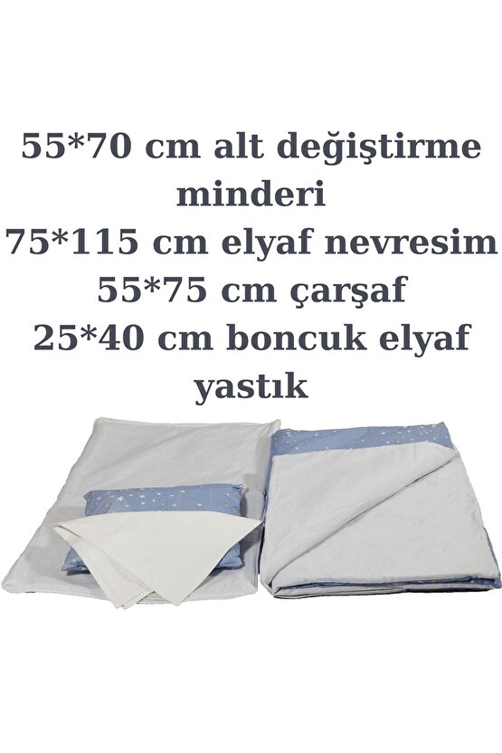 Babynest Puset Içi Set Araba Minderi Emzirme Örtüsü Ve Minderi Beşik Içi Nevresim Takımı 15 Li Set
