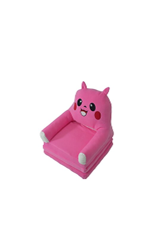 Katlanabilir Bebek-çocuk Koltuğu Sandalye Portatif Yatak Pikachupembe