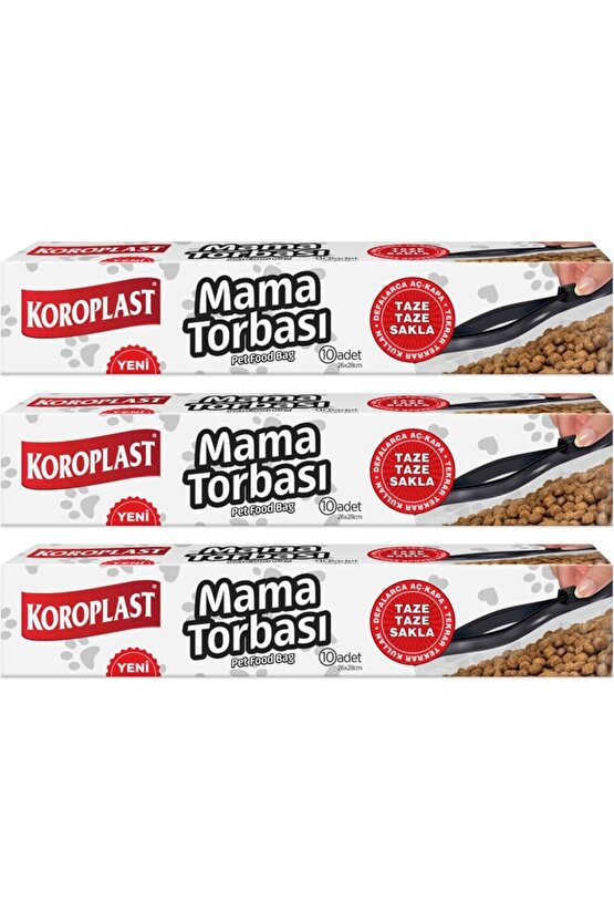 Mama Torbası 10 Lu 26 x 28 Cm x 3 Paket