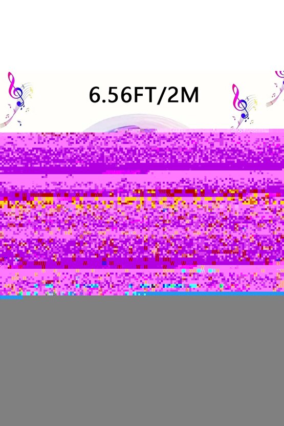 2M RGB LED Şerit Işık Müzik ve Ses Senkronizasyonu Bluetooth Telefon Kontrolü Zamanlayıcı