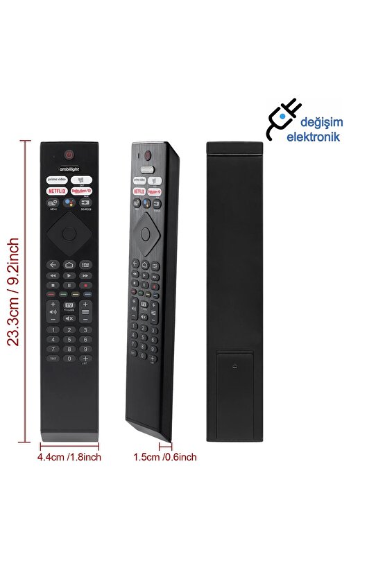 Philips 75Pus810812 Uyumlu Android Led Tv Kumandası