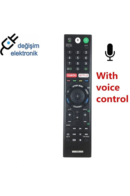 Sony 65xh8196 Uyumlu Android Led Tv Kumandası Ses Komutlu