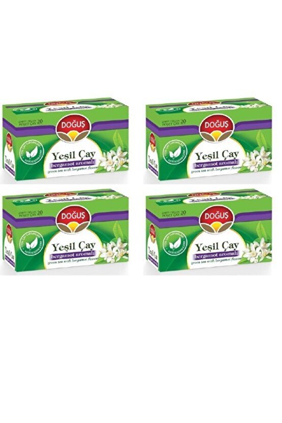 Bergamotlu Yeşil Çay 20’li X 4 Adet