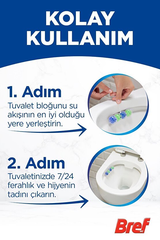 Wc Power Aktiv Duopack Katı Tuvalet Bloğu 3 Çam 2 Okyanus, 5 X 2li Paket