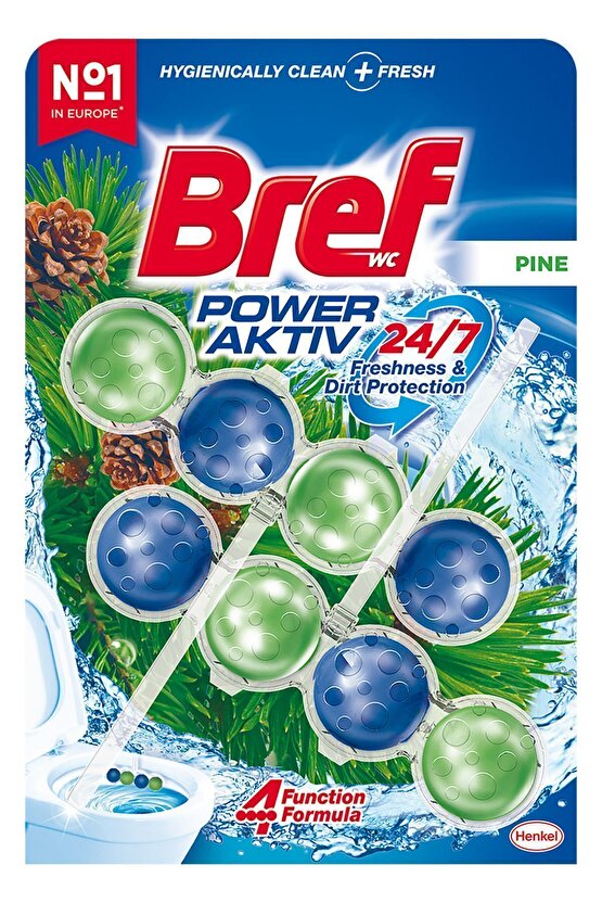 Wc Power Aktiv Duopack Katı Tuvalet Bloğu 3 Çam 2 Okyanus, 5 X 2li Paket