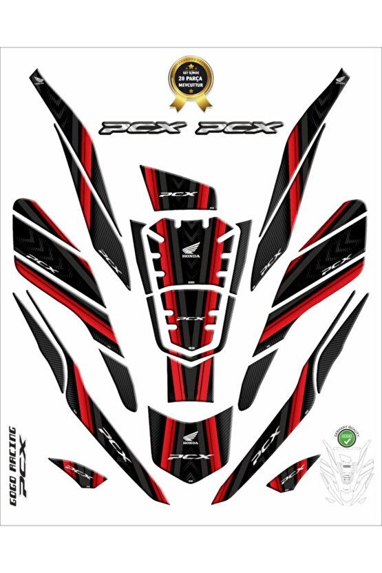 Honda Pcx 2021 Tank Pad Set 26 Parça Full Set Garantili Ürün