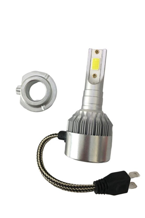 Sfx H-7 Zenon Led Fanlı Ampul Motosiklet Far Ampulu Honda Yamaha Suzuki Kawasaki