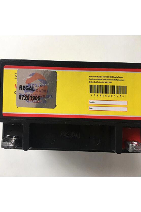 Akü 12n6,5l-bs(mf) 12v 6,5 Ah Motosiklet