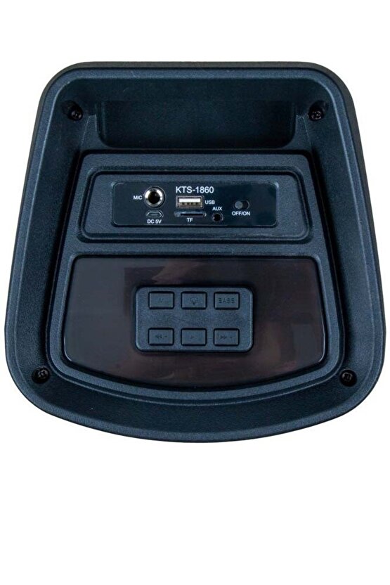 BÜYÜK BOY RGB LED IŞIKLI BLUETOOTH HOPARLÖR ŞARJLI KABLOSUZ HOPARLÖR KARAOKE MİKROFONLU SPEAKER