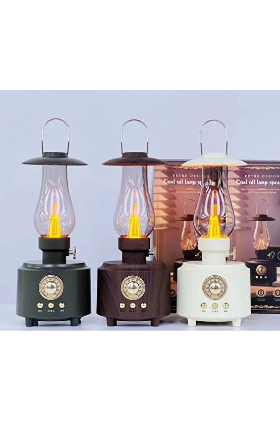 C210 BLUETOOTH HOPARLÖR NOSTALJİK GAZ LAMBASI GÖRÜNÜMLÜ AMBİANS RETRO ŞARJLI HOPARLÖR FM RADYO