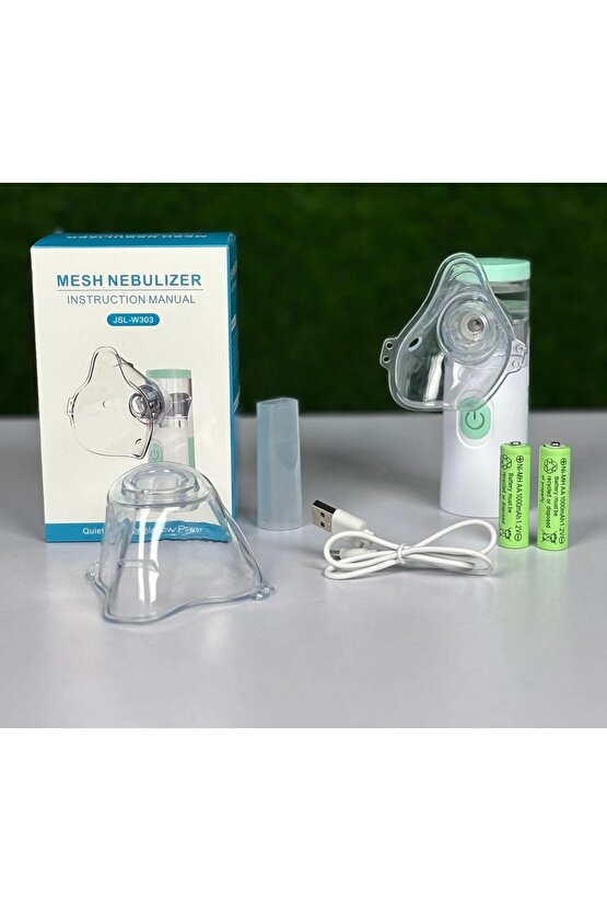 TAŞINABİLİR MESH NEBÜZLİZATÖR HAVA BUHAR CİHAZI YETİŞKİN VE ÇOCUKLAR İÇİN SESSİZ HAVA MAKİNESİ