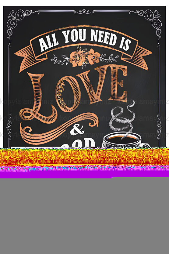 fincan kahve ev dekorasyon kafe mutfak tablo retro ahşap poster