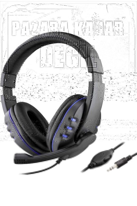 Oyuncu Kulaklığı Telefontabletpcps4 Uyumlu 3.5 Mm Tek Jack Girişli Kulaküstü Mikrofonlu Kulaklık