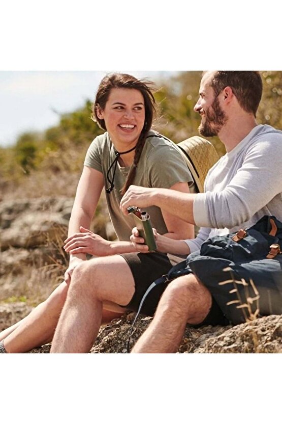 Klasik Paslanmaz Çelik Cep Matarası 0.23 Lt Siyah