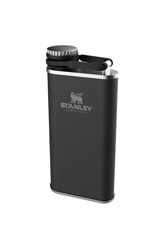 Klasik Paslanmaz Çelik Cep Matarası 0.23 Lt Siyah