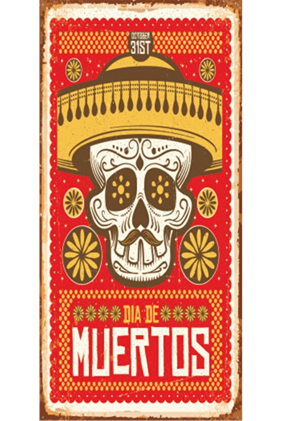 Amigo 10 Cm X 20 Cm Mini Retro Ahşap Poster