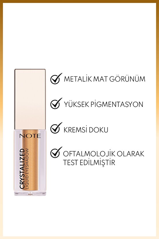 Crystalized Liquid Eyeshadow Likit Metalik Göz Farı - 02 Miracle Light