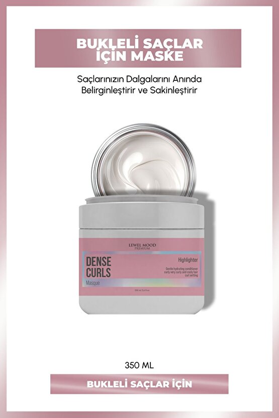 Dense Curls Bukleli Saçlar İçin Bakım Maskesi