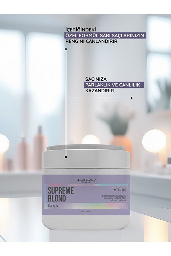 Supreme Blond Sarı Saçlar Bakım Maskesi