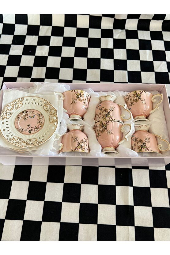 FLOWER 6LI FİNCAN TAKIMI