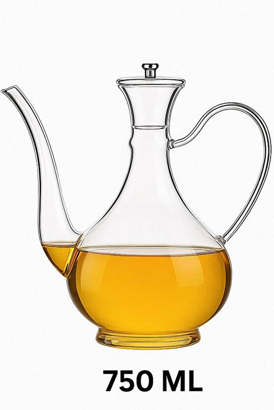 750 ml Cam Yağdanlık – Şık ve Dayanıklı Tasarım