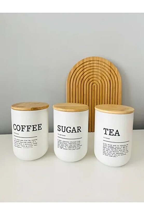 3Lü Bambu Kapaklı Cam Kavanoz Seti Duo100