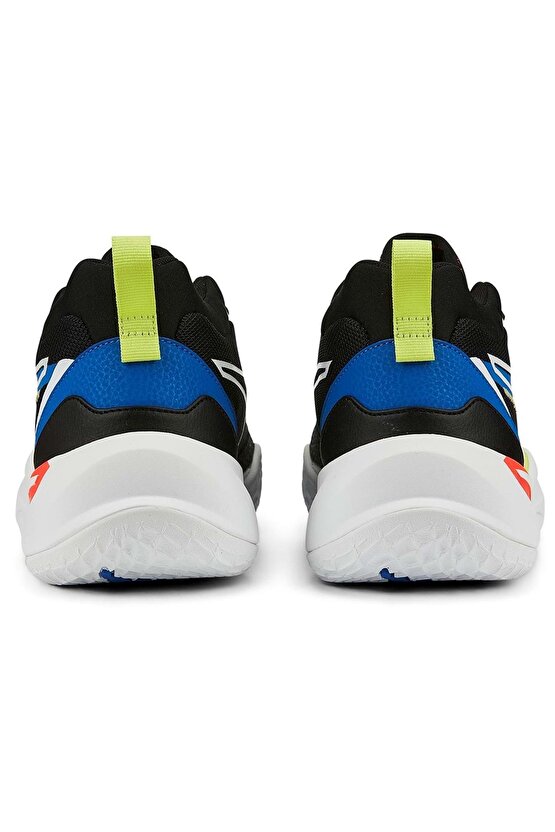 385841-04 Playmaker Basketbol Erkek Spor Ayakkabı BEYAZ-SİYAH