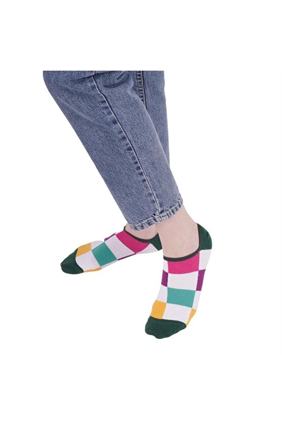3 Çift Desenli Kadın Babet Çorap