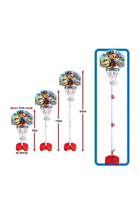 Paw Patrol Büyük Ayaklı Basket Potası Seti - Spor Oyuncakları - Basketbol Oyuncakları