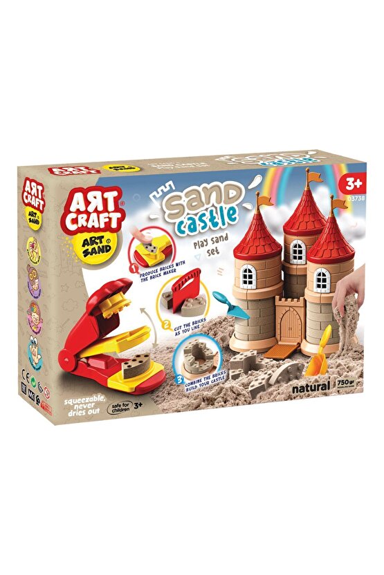 Kurumayan Kinetik Kum Ev ve Peri Masalı Oyun Kumu Seti - Oyun Kumları - Kurumayan Kum - Kinetik Kum