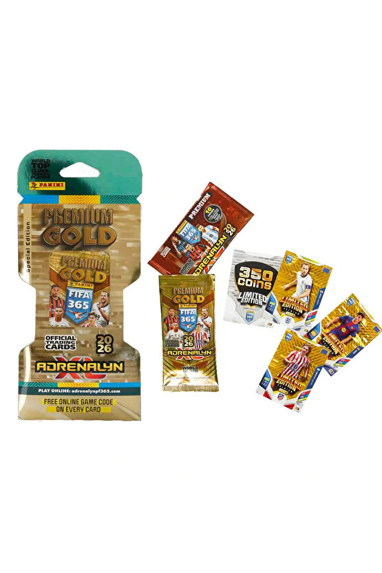 Panini FIFA 365 Adrenalyn XL 2026 Premium Gold Kart - Futbolcu Kartları - Gold Trading Oyuncu Kartı