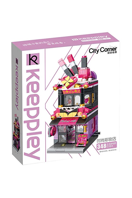 Mikro Blok Makyaj Dükkanı 348 Parça - Lego Setleri - Keeppley Mini Lego - Dükkan Lego - Keeppley Leg