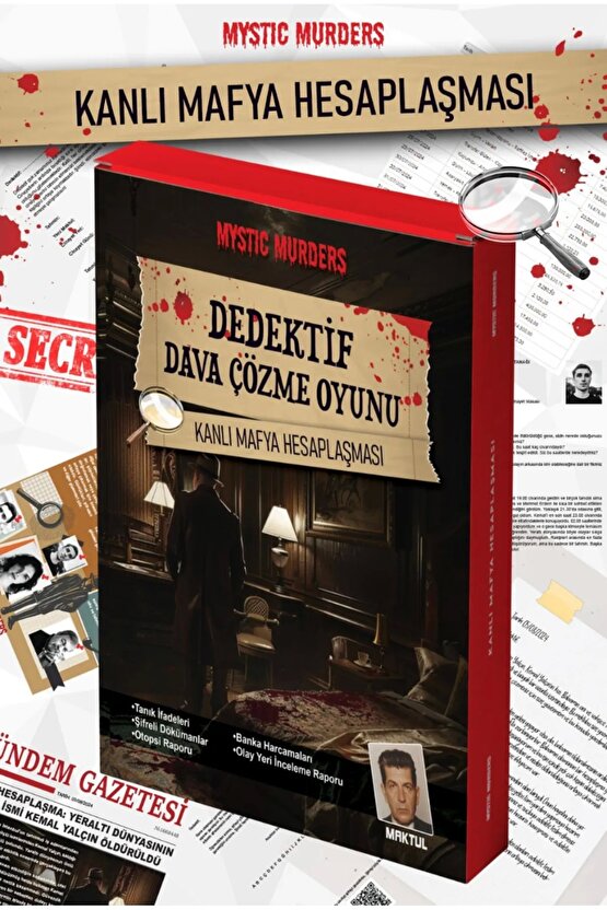 Kanlı Mafya Hesaplaşması Dedektif Oyunu - Dava Çözme Oyunu - Suç Çözme Oyunu - Cinayet Oyunu Cinayet