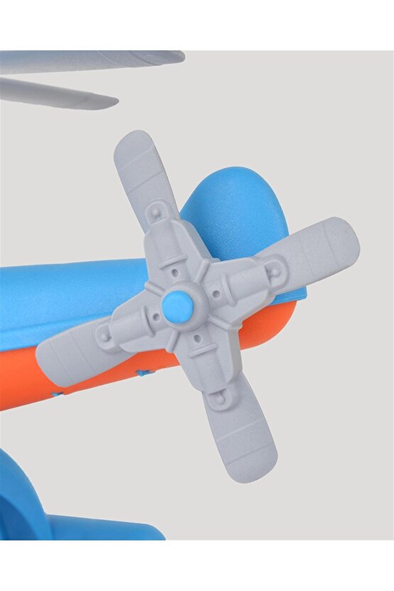 Lüx Mavi Büyük Helikopter - Plastik Helikopter - Kırılmaz Oyuncak - Kırılmaz Helikopter - Helikopter