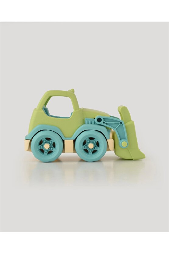 Lüx Yeşil Minik Kepçe - Plastik Kepçe - Kırılmaz Oyuncak - Kırılmaz Kepçe Dozer - Kepçe Dozer Setler