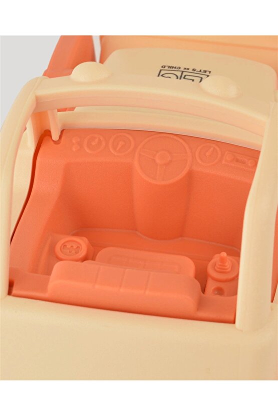 Lüx Bej Minik Kepçe - Plastik Kepçe - Kırılmaz Oyuncak - Kırılmaz Kepçe Dozer - Kepçe Dozer Setleri