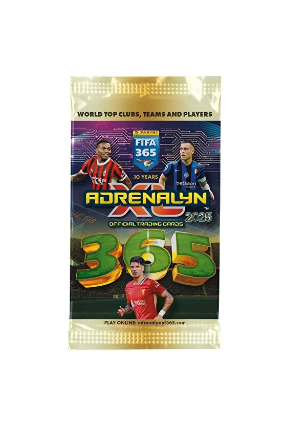 Panini FIFA 365 Adrenalyn XL 2025 Oyuncu Kartı - Futbolcu Kartları - Trading Oyuncu Kartı - 50 Paket