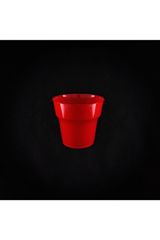 Kristal Renkli Bardak Kırmızı 10lu