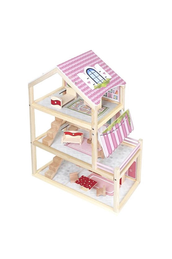 Muhteşem Ahşap Oyun Evi - Ahşap Tatil Evi - Merdivenli Oyun Evi - Ahşap Ev - Ahşap Oyun Evi