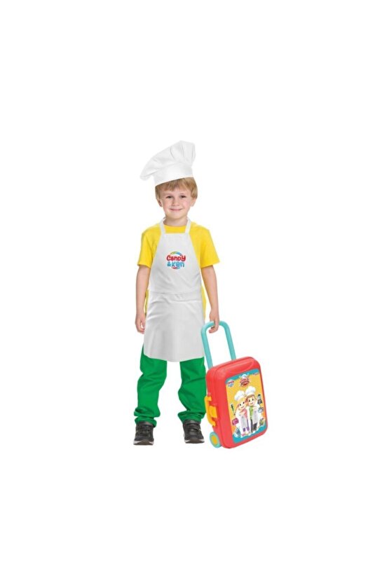 Candy Mutfak Set Bavulum - Mutfak Eşyaları Oyuncak - Ev Oyuncakları - Mutfak Seti - Bulaşık Seti