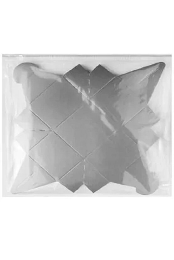 Lokum Kutusu Gold-gümüş Metalik 50li Kare Şeker Lokum Kutusu